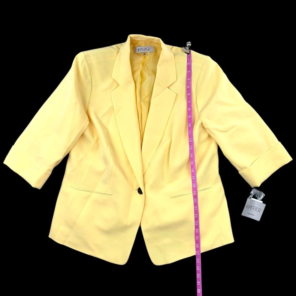 Kasper Yellow Blazer NWT - image 9